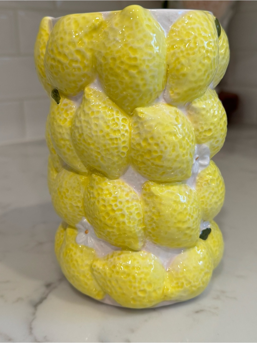 Lemon Vase Accent 7”